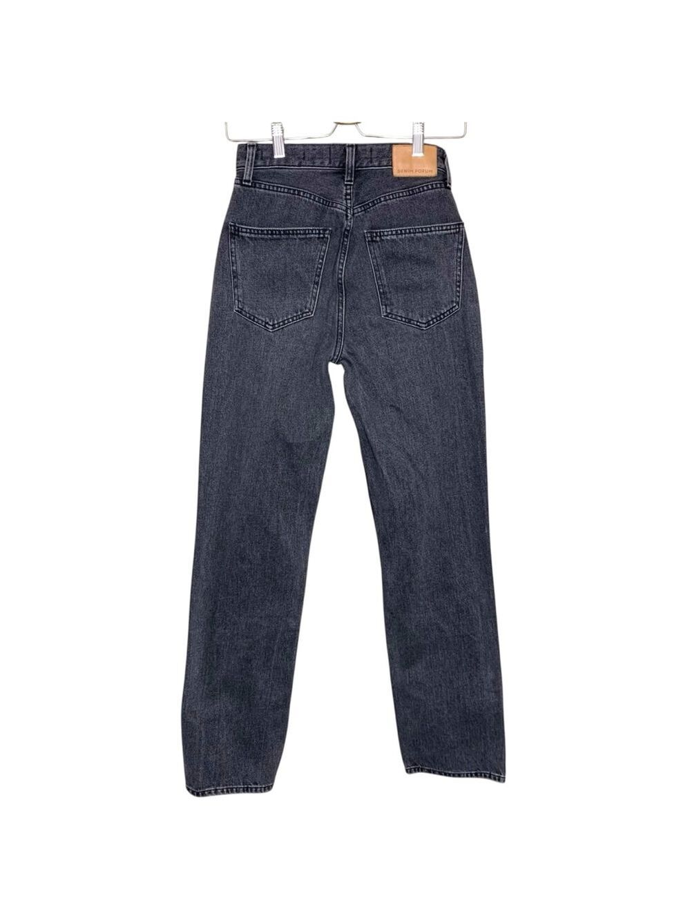 Aritzia Denim Forum The 90s Joni Hi-Rise Jean Washed Black Denim Button Fly 23 - Picture 3 of 15